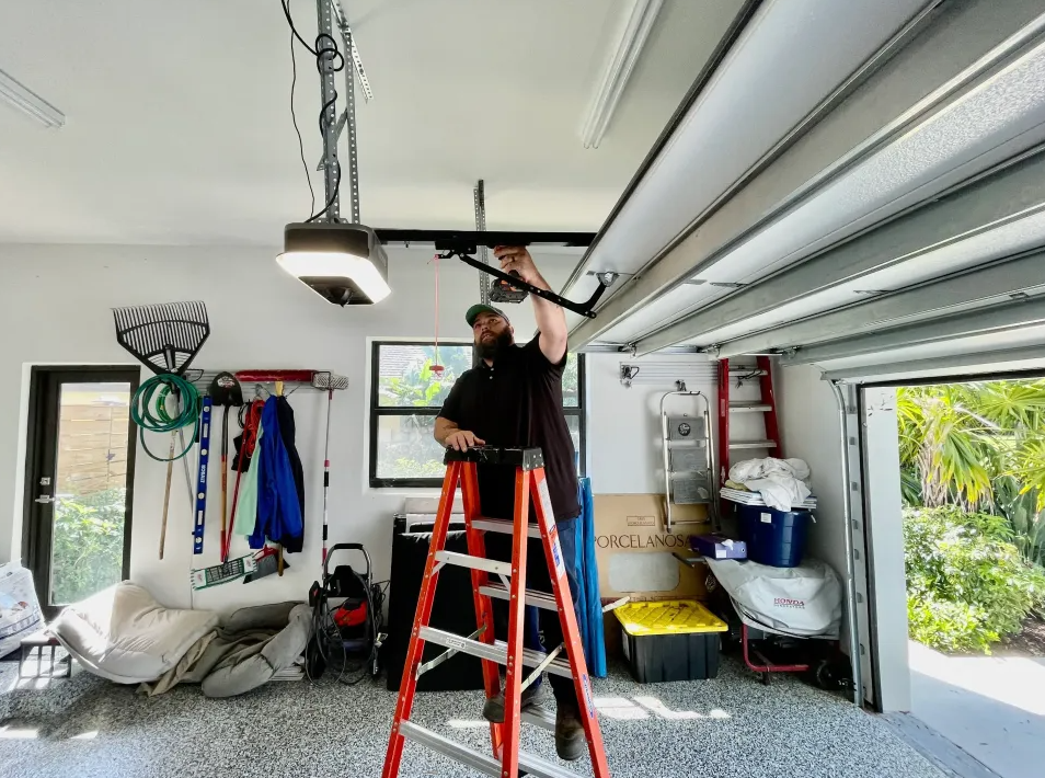 Garage door repair.