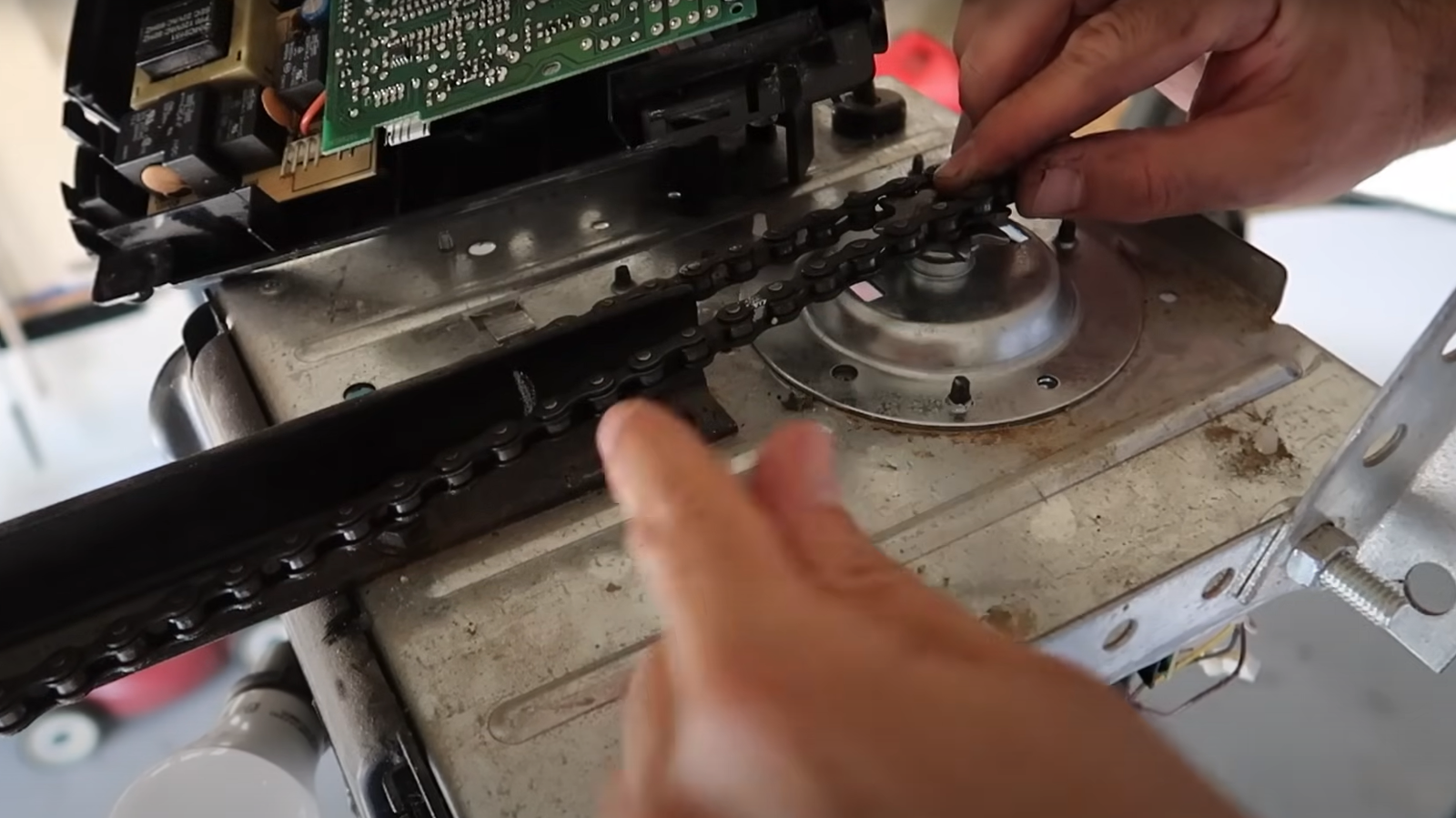 Garage door opener repair service.