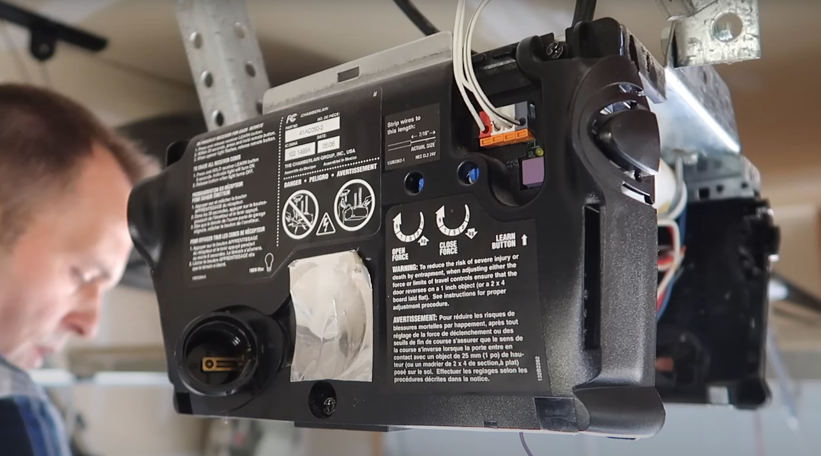 Garage door opener repair service.